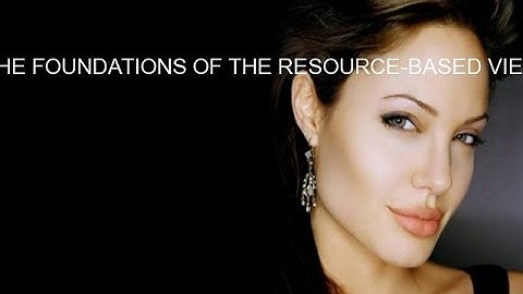 THE FOUNDATIONS OF THE RESOURCE-BASED VIEW
