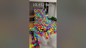 Living room filled with over 10k balls 🔥Intense rigid body simulation #blenderanimation #blender3d