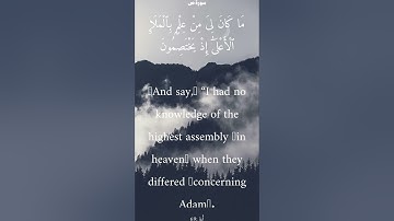 سورة ص من الأية 67 الى 71 محمد أيوب