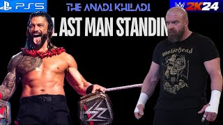 Roman Reigns vs Triple H |World Heavyweight Championship|Hindi Commentary|Last Man Standing|WWE 2K24