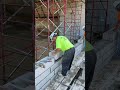 32" block in the wall in under 20 seconds with MULE MZ100 #construction #masonry