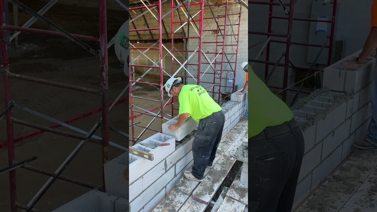 32" block in the wall in under 20 seconds with MULE MZ100 