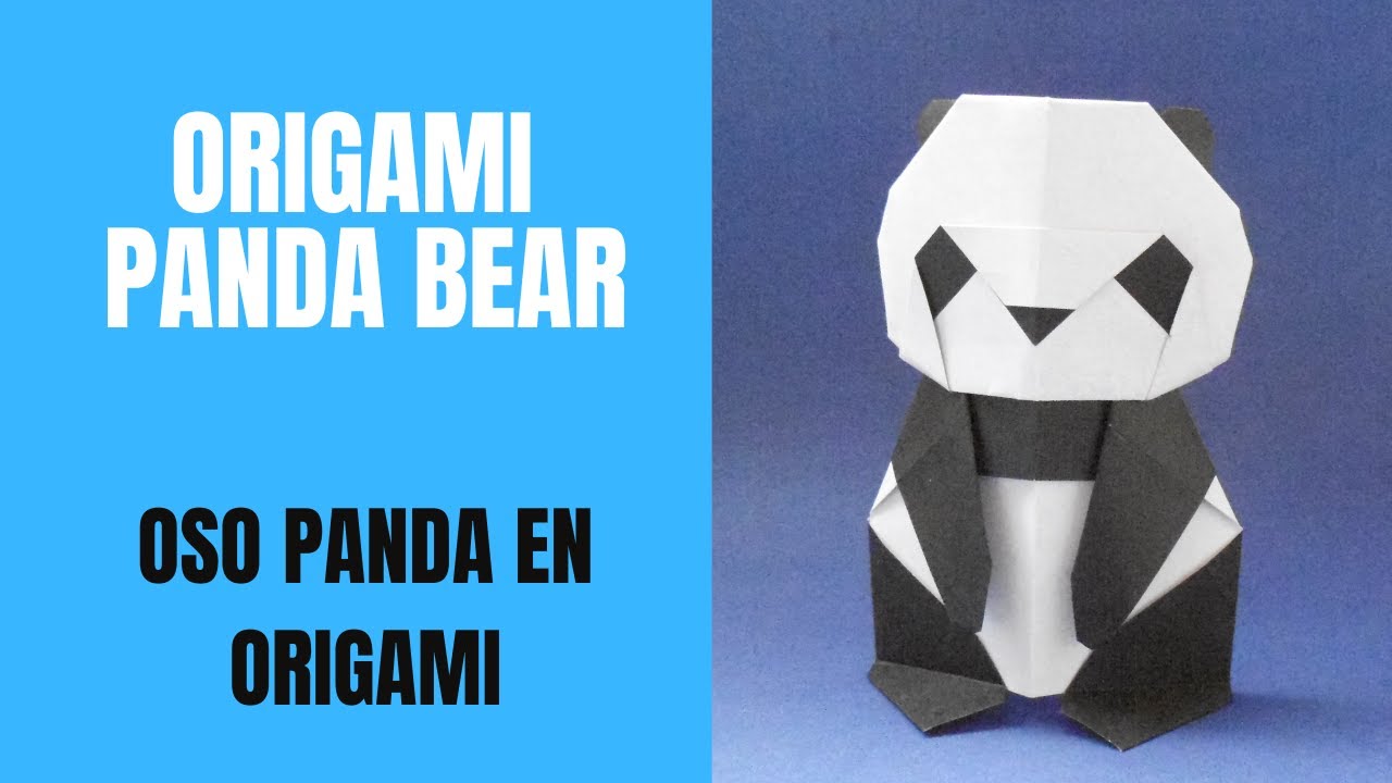 Origami Paper Panda Bear Oso Panda En Papel Tutorial Makoto Yamaguchi