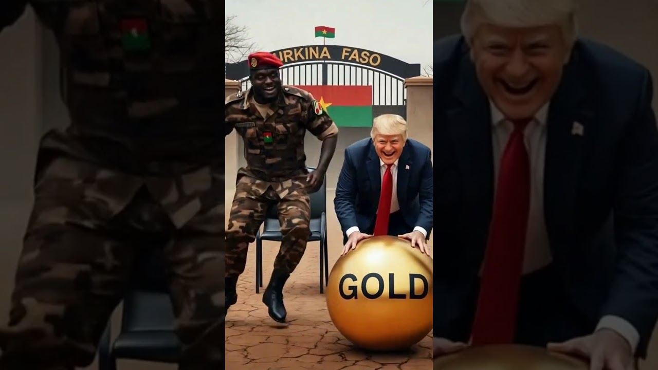 “Global Chase Drama: Trump Grabs GOLD 🏆, Traoré Strikes Back 🚀 — Satirical News Comedy