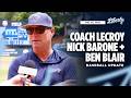 Coach LeCroy, Nick Barone & Ben Blair Talk About Preparing For Boston College