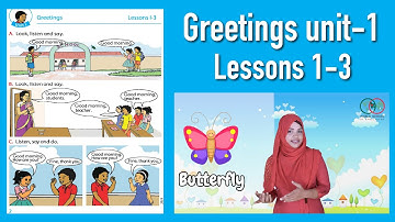 1) Class 1 English: Unit 1 Lessons 1-3 Greetings