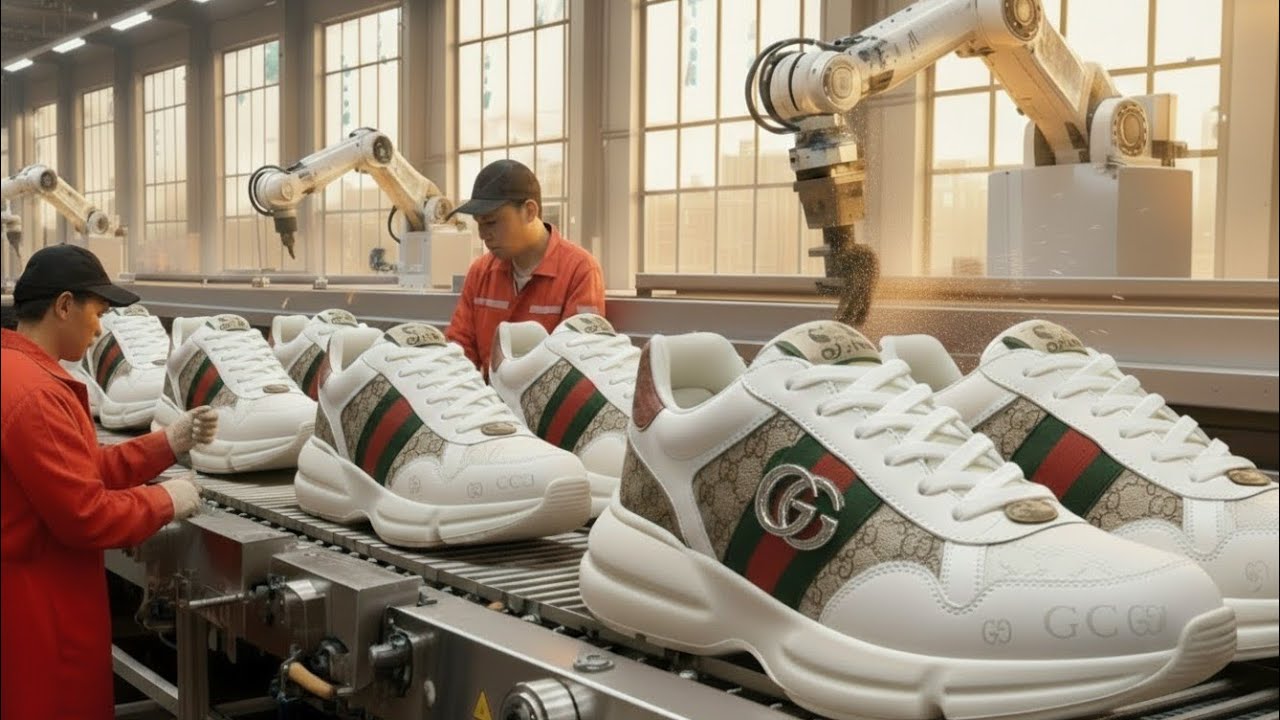 How Gucci Shoes Are Made 👞 | Luxury Shoe Manufacturing Process | Premium Footwear Production