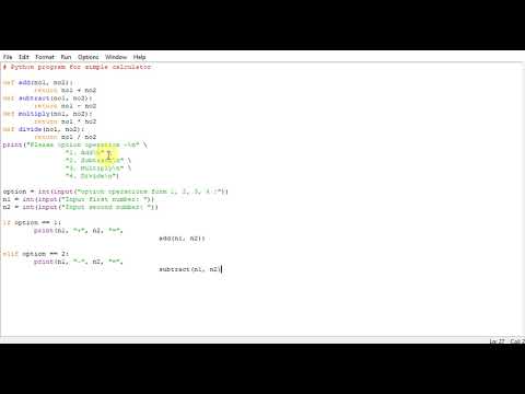 Python program for simple arithmetic  calculator