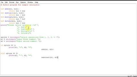 Python program for simple arithmetic  calculator