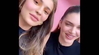 ... launching a new product. #kyliejenner #kendaljenner