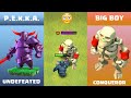 Every Level PEKKA vs BIG BOY Clash of Clans | Pekka vs BIG BOY COC Epic Battle