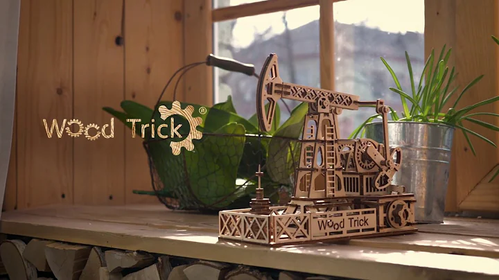 "Oil derrick" - Wood Trick wooden model kit