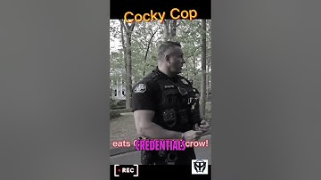 COCKY cop eats CONCRETE CROW!! First amendment audit 2023 #firstamendmentaudit #proveallthingsaudit