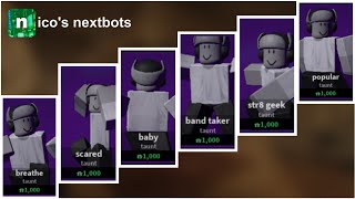 All Nico's Nextbots Emotes [Series 7]