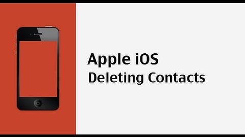 How do you delete contacts on iOS devices like iPhone, iPad and iPod Touch?