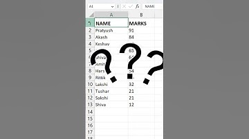Sort data in Ascending or Descending order & Largest to Smallest in EXCEL