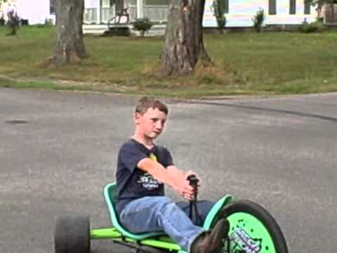 Me and Devyn Riding A Green Machine. Part 1