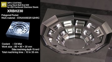 NS TOOL Machining: XRBH230 Polygonal Pocket