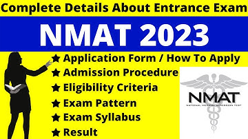 NMAT 2023 Full Details: Notification, Dates, Application, Syllabus, Pattern, Eligibility, Admit Card