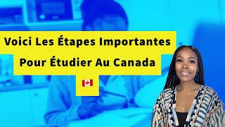 Voici Les Étapes Importantes Pour Étudier Au Canada 🇨🇦#etudieraucanada