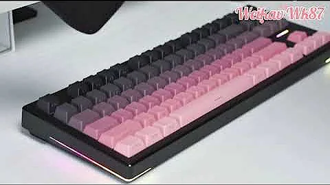 WEIKAV WK87 RGB hot swap 3-mode mechanical keyboard #keyboard #mechanicalkeyboard #weikavwk87
