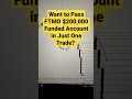 How To Win FTMO challenge in 1 Trade?
