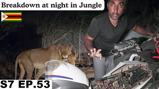 Bike Power Failure at Night in the Jungle  S7 EP.53 | Pakistan to South Africa