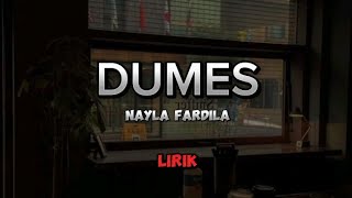 DUMES ~Nayla Fardila~(LIRIK)