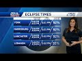 Solar eclipse forecast for South-Central Pennsylvania