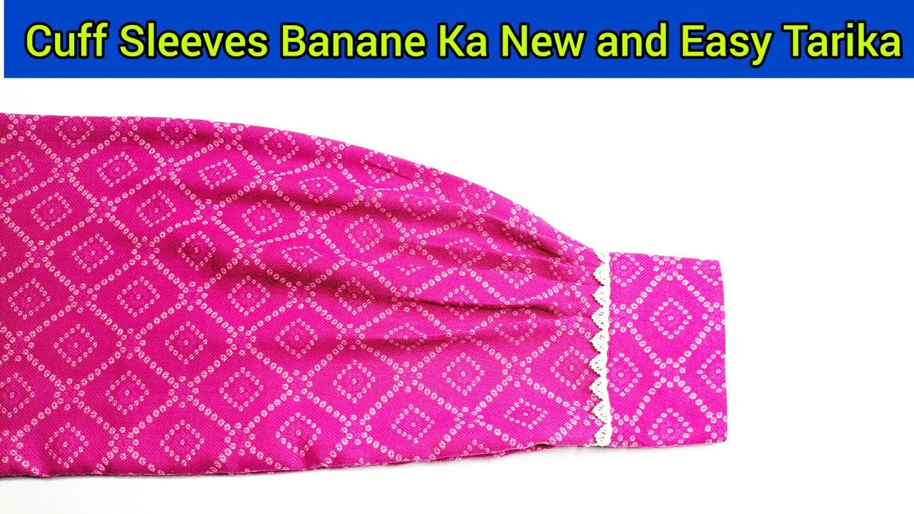 Cuff Sleeves Design Cutting Stitching | How to Make Button Cuff Sleeves| Winter Sleeve Design