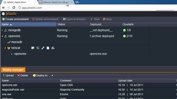 Deploying OpenCMS to Jelastic cloud