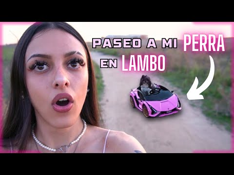 Saco a mi Perra en Lambo por la calle 👀💅🏻