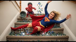 Red Hulk Jr. PRANKS She-Hulk & Super Girl | Funny Superhero Movie