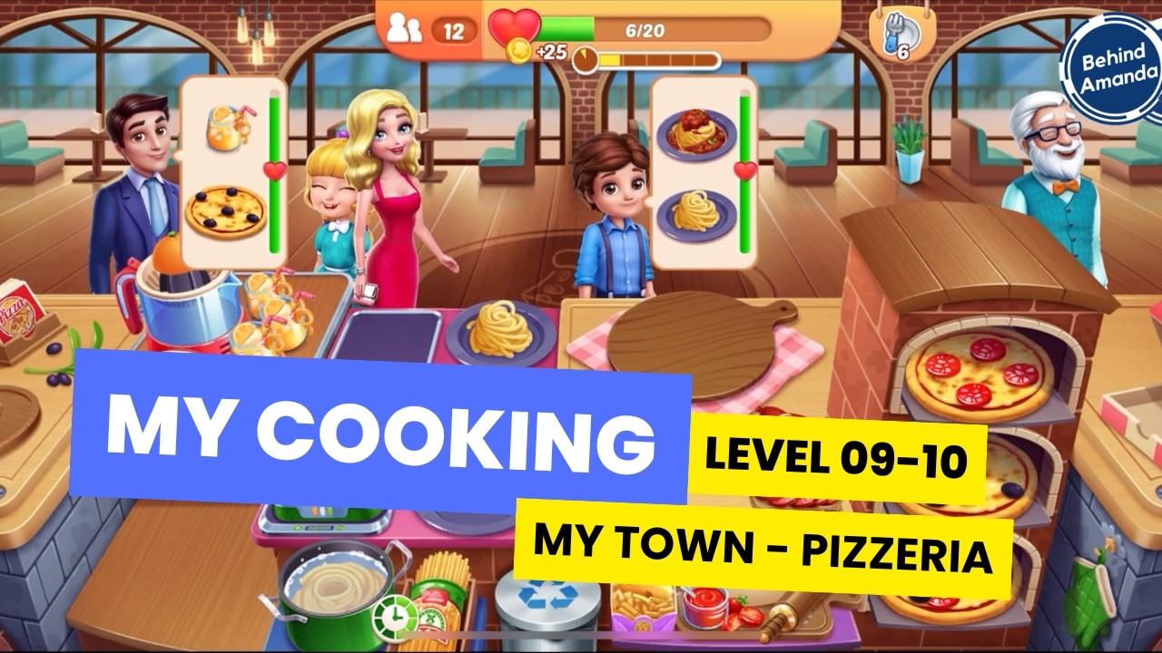 MY COOKING | MY TOWN - PIZZERIA LEVEL 09-10 WALKTHROUGH INDONESIA