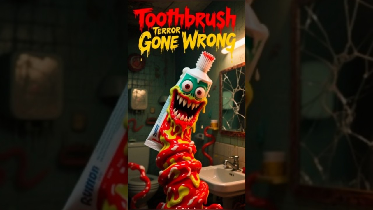 Haunted Toothpaste Attack 😱🪥  