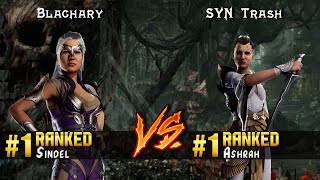 MK1 ▰ Blachary (#1 Ranked Sindel) vs SYN Trash (#1 Ranked Ashrah) ▰ High Level Gameplay