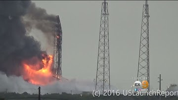 Explosion Destroys SpaceX Rocket On Launch Pad