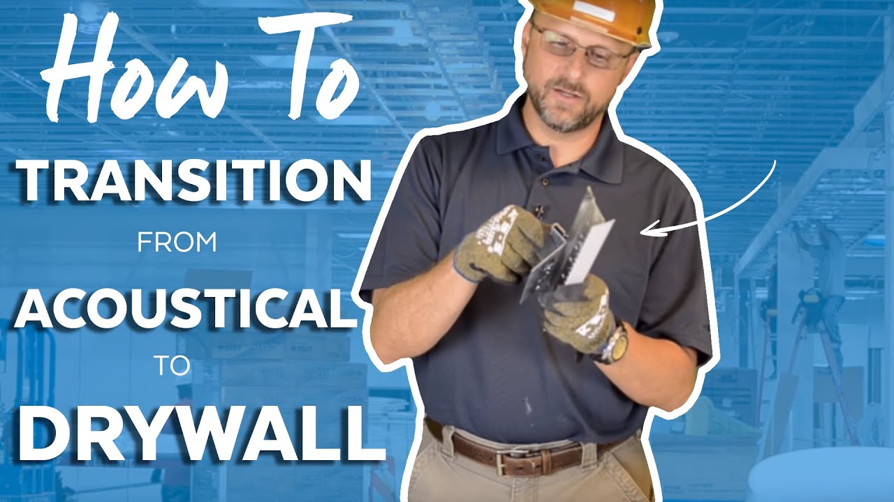 See How To Transition From Acoustical To Drywall Dw58lt