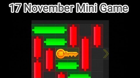 17 November Mini Game 100% Easily Solved Today | Hamster Kombat