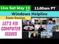 Windows helpline  live stream sat 5112024