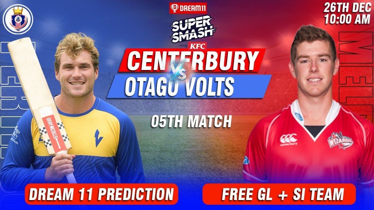 CTB vs OV Dream11, CTB vs OV Dream11 Prediction, Canterbury Kings vs Otago Volts, Super Smash Cup