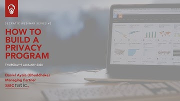Webinar - How To Build a Privacy Program