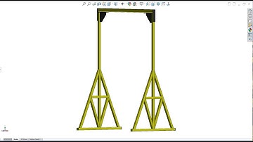 A-Frame Crane (Prototype) #242 |Industrial design ||SolidWorks||Mechanical|@DesignWithAjay