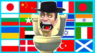 Skibidi Toilet Pizza Tower In Different Languages Meme Part 2