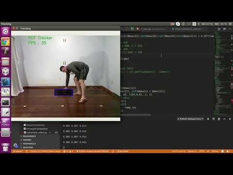 YOLOv3 and KCF algorithm for automatic drone tracking