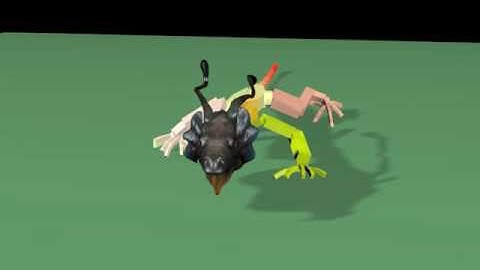 creature lizard animated tail- 3Dmax CAT rig