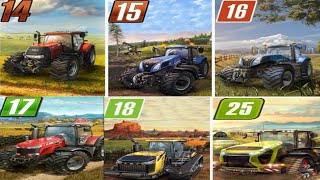 Farming simulator|Fs14 vs Fs15 vs Fs16 vs Fs17 vs Fs18 vs Fs25?|Screen recording|gameplay|