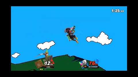 Hero of Spikes - Smash Ultimate Quickplay - Link VS Mii Gunner