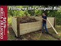 Cleaning the barn and filling up the compost bin