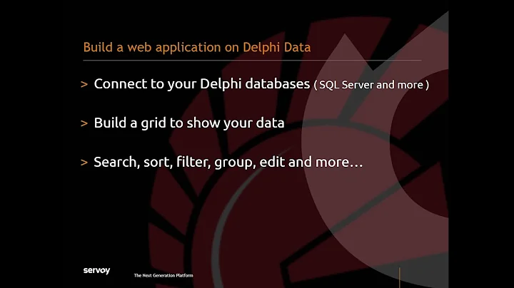 Build a web app on Delphi Data